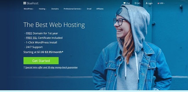 Bluehost Best Web Hosting 2020 - Domains - WordPress